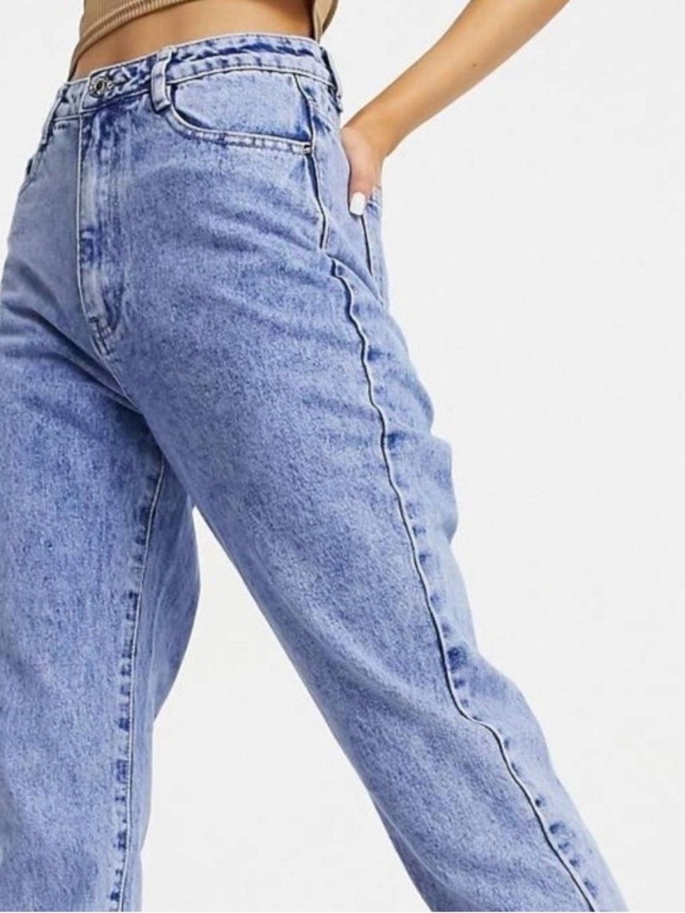 Missguided Light Blue Boyfriend Jeans
